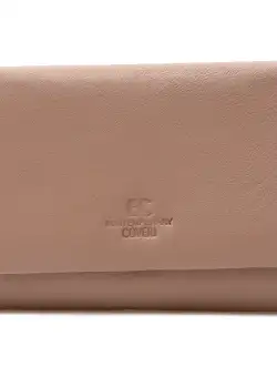Portofel nude, 76030, din piele naturala