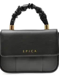 Poseta EPICA neagra, 2021025, din piele naturala