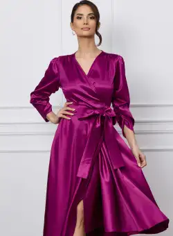 Rochie LaDonna magenta petrecuta