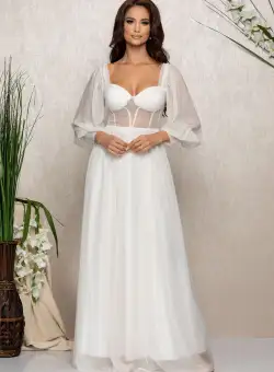 Rochie Louisiana Alba