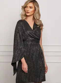 Rochie Moze neagra cu o maneca