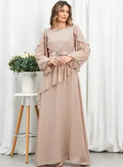 Rochie Tamisa Bej