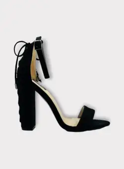 Sandale cu toc gros - Blk