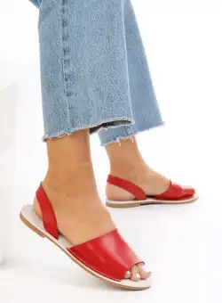 Sandale dama piele Mellesa rosii