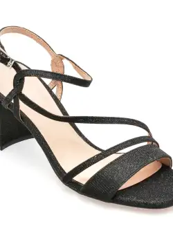 Sandale EPICA negre, 24372, din piele ecologica