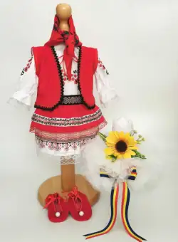 Set Botez Traditional , Costum Traditional Muna 11 - 2 piese costumas si lumanare