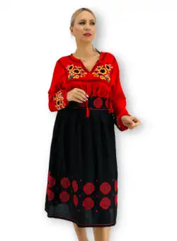 Set traditional format din ie si fusta VII