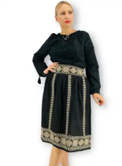 Set traditional format din ie si fusta X