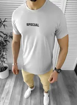 Tricou barbati gri 12450 41-4.3