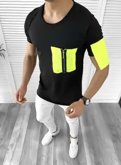 Tricou barbati slim fit ZR A9920 X4-4