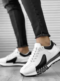 Adidasi barbati albi A102 A21-1