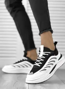 Adidasi barbati albi B08 A30-3