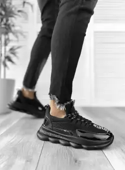 Adidasi barbati casual negri H35 A18-2