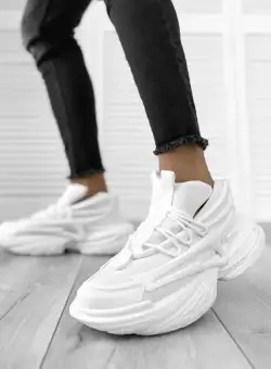 Adidasi barbati casual premium albi 063 A33-1