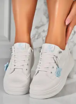 Adidasi Dama Albastri din Piele Ecologica Aryss