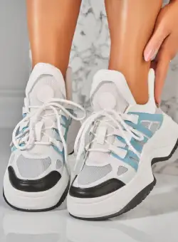 Adidasi Dama Albastri din Piele Ecologica Saryn