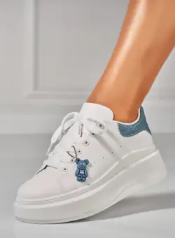 Adidasi Dama Albastri din Piele Ecologica Yaremi