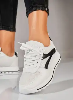 Adidași damă Albi din Piele Ecologica Yeico