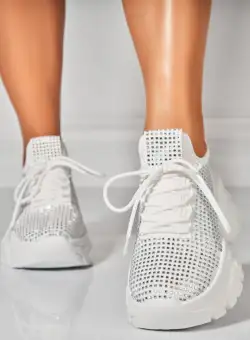 Adidasi Dama Albi din Textil Orien