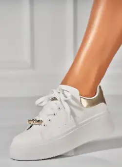 Adidasi Dama Auriu din Piele Ecologica Jyree