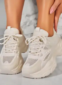 Adidasi Dama Bej din Piele Ecologica Ayona