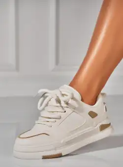 Adidasi Dama Bej din Piele Ecologica Riyen