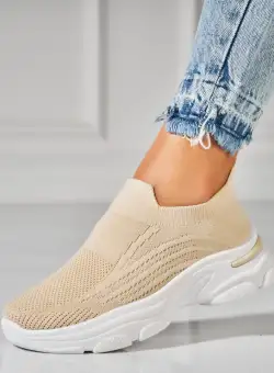 Adidasi Dama Bej din Textil Dawna