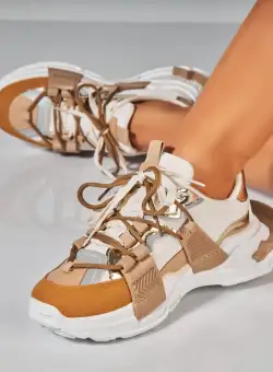 Adidasi Dama Bej din Textil Telma