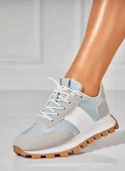 Adidasi Dama Gri din Piele Ecologica Muskan