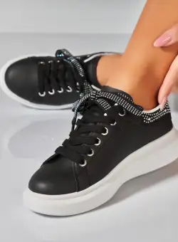 Adidasi Dama Negri din Piele Ecologica Asahi