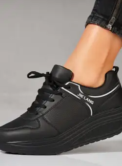 Adidași damă Negri din Piele Ecologica Isidro