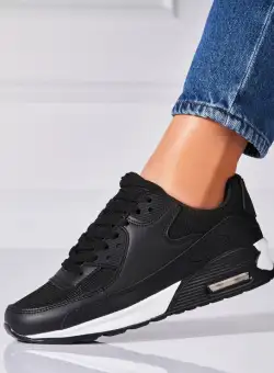 Adidași damă Negri din Piele Ecologica Naveen