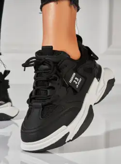 Adidasi Dama Negri din Piele Ecologica Ruth2