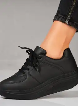 Adidași damă Negri din Piele Ecologica Shayan