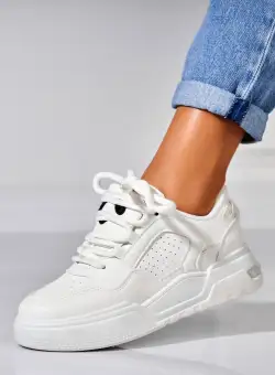 Adidași damă Piele Ecologica Alb Anyra