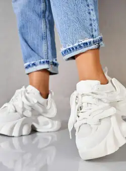 Adidași damă Piele Ecologica Alb Lety