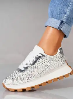 Adidași damă Piele Ecologica Alb Tayon