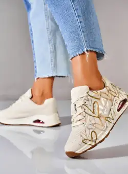 Adidași damă Piele Ecologica Intoarsa Bej Aliha