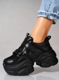 Adidași damă Piele Ecologica Negru Asaya