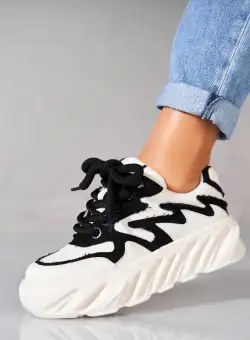 Adidași damă Piele Ecologica Negru Deyvi