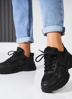 Adidași damă Piele Ecologica Negru Enara