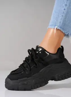 Adidași damă Piele Ecologica Negru Pyper