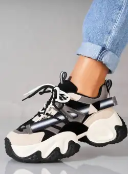 Adidași damă Piele Ecologica Negru Zisha