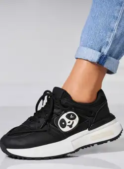 Adidași damă Piele Ecologica Negru Zylea