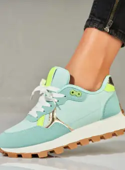 Adidași damă Verzi din Piele Ecologica Anori