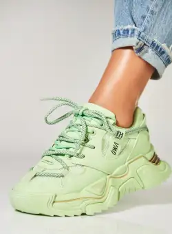 Adidasi Dama Verzi din Piele Ecologica Iwale