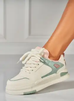 Adidasi Dama Verzi din Piele Ecologica Riyen