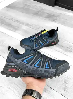 Adidasi / ghete barbati cu insertii albastre 11696 A28-2