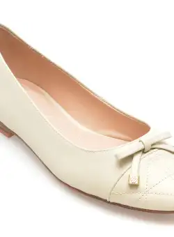 Balerini ALDO albi, CRISTELLA110, din piele naturala