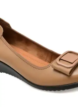 Balerini casual GRYXX bej, 2150, din piele naturala